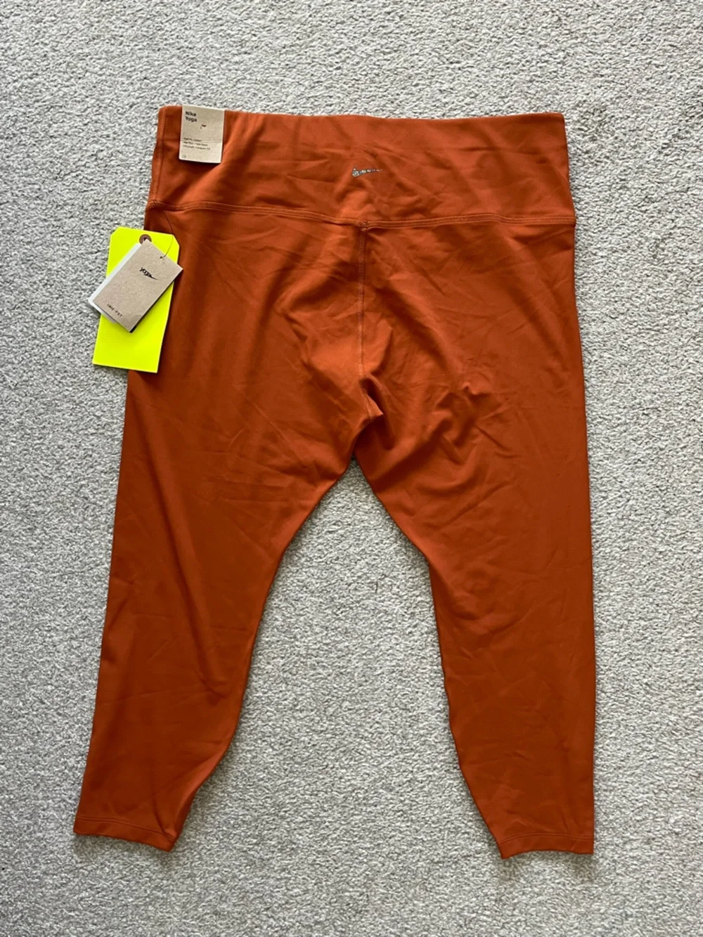 NWT Nike Yoga Rust Orange High-Rise Women’s Leggings Size 2X - Picture 6 of 7